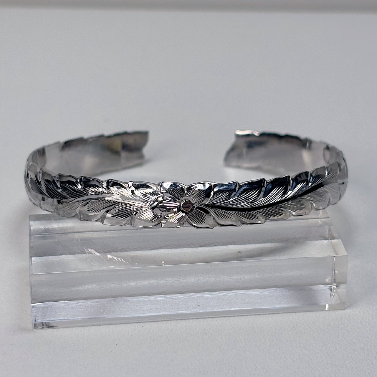 ロングマイレハワイアンバングル(M/Silver)