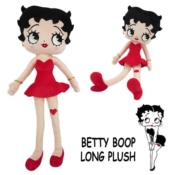 Betty Boop】ベティ・ブープ ロングぬいぐるみ（stp-bt-lplu） インテリア雑貨moonvalley