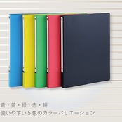 ライオン事務器 ファイル Z式 パームファイル B5S No.84-B5S 赤