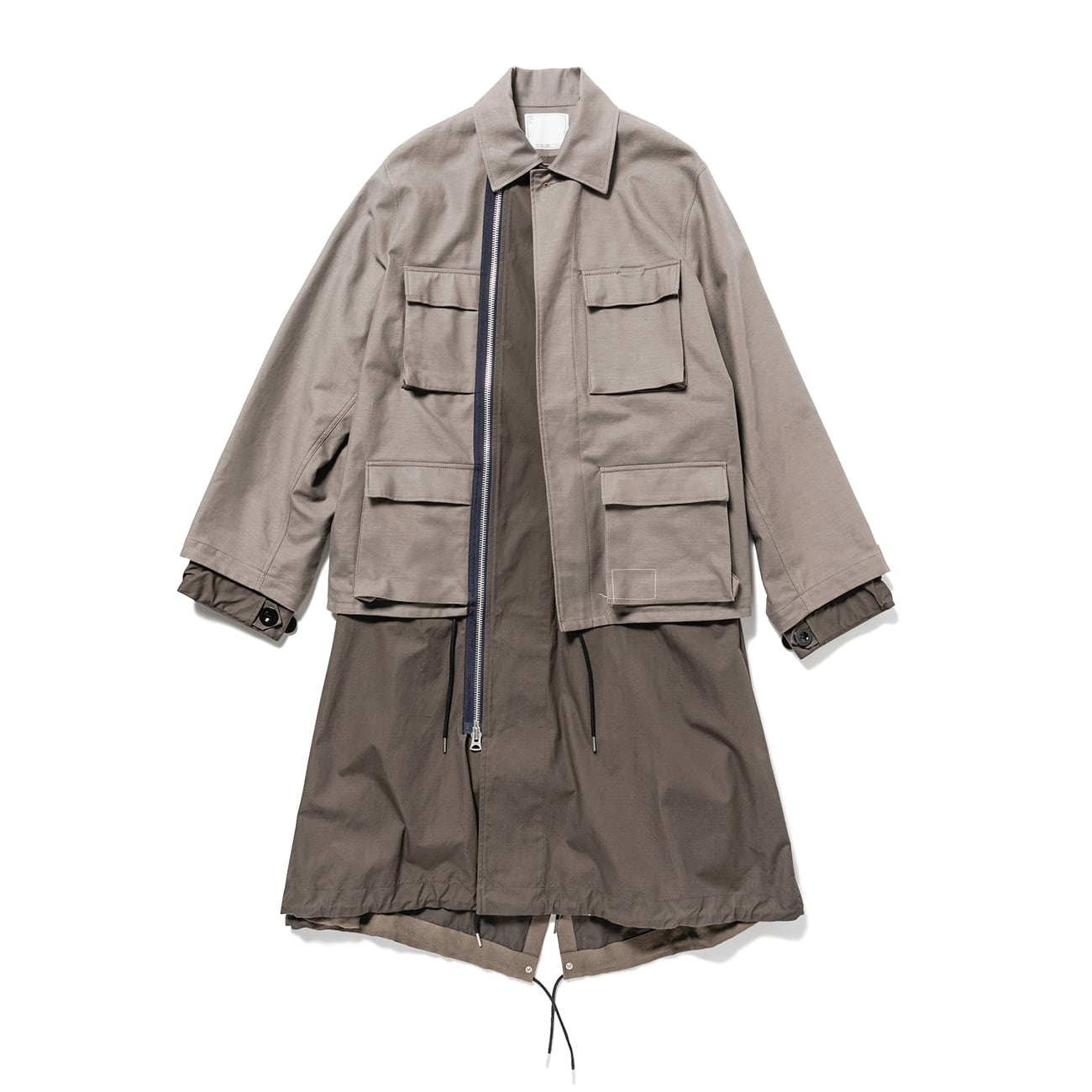 Cotton Back Satin Coat / COAT / COTTON. BACK SATIN. SACAI | WTAPS