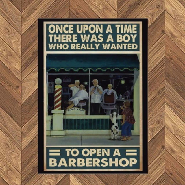 【E】バーバーショップポスターTO-2