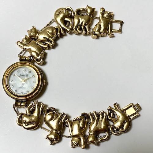 Vintage Cats Slide Braclet Quartz Watch