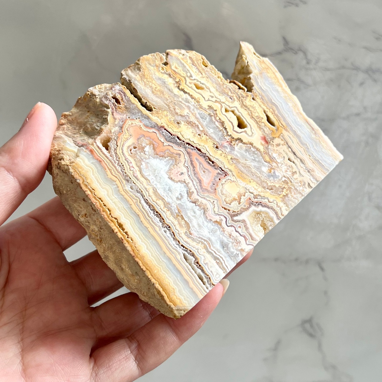 シルクレースアゲート7*天然石インテリア*置き物