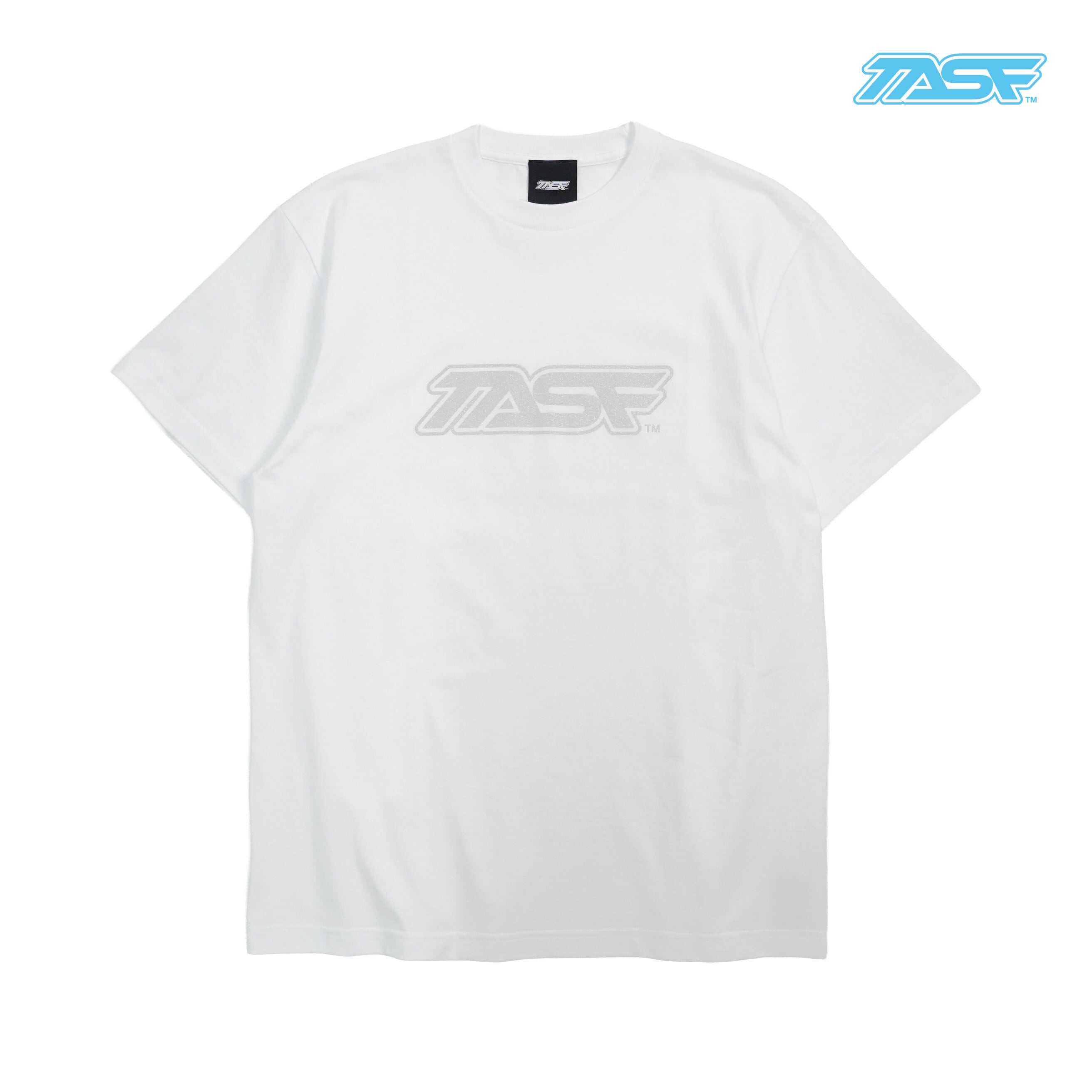 TASF / LOGO Tee / White×Silver