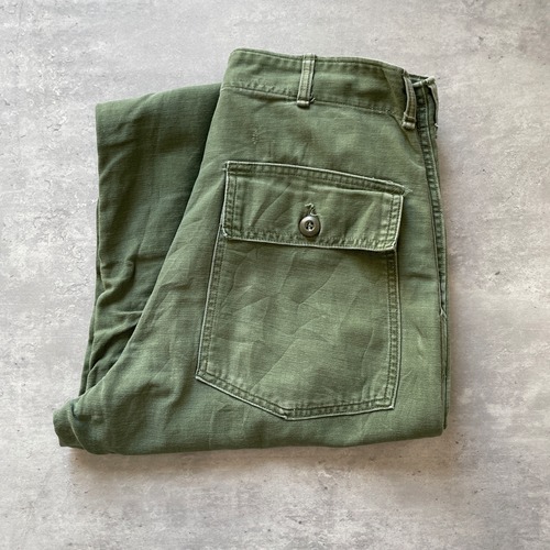 60s US Army OG107 ベイカーパンツ 30×29 64-66年製造