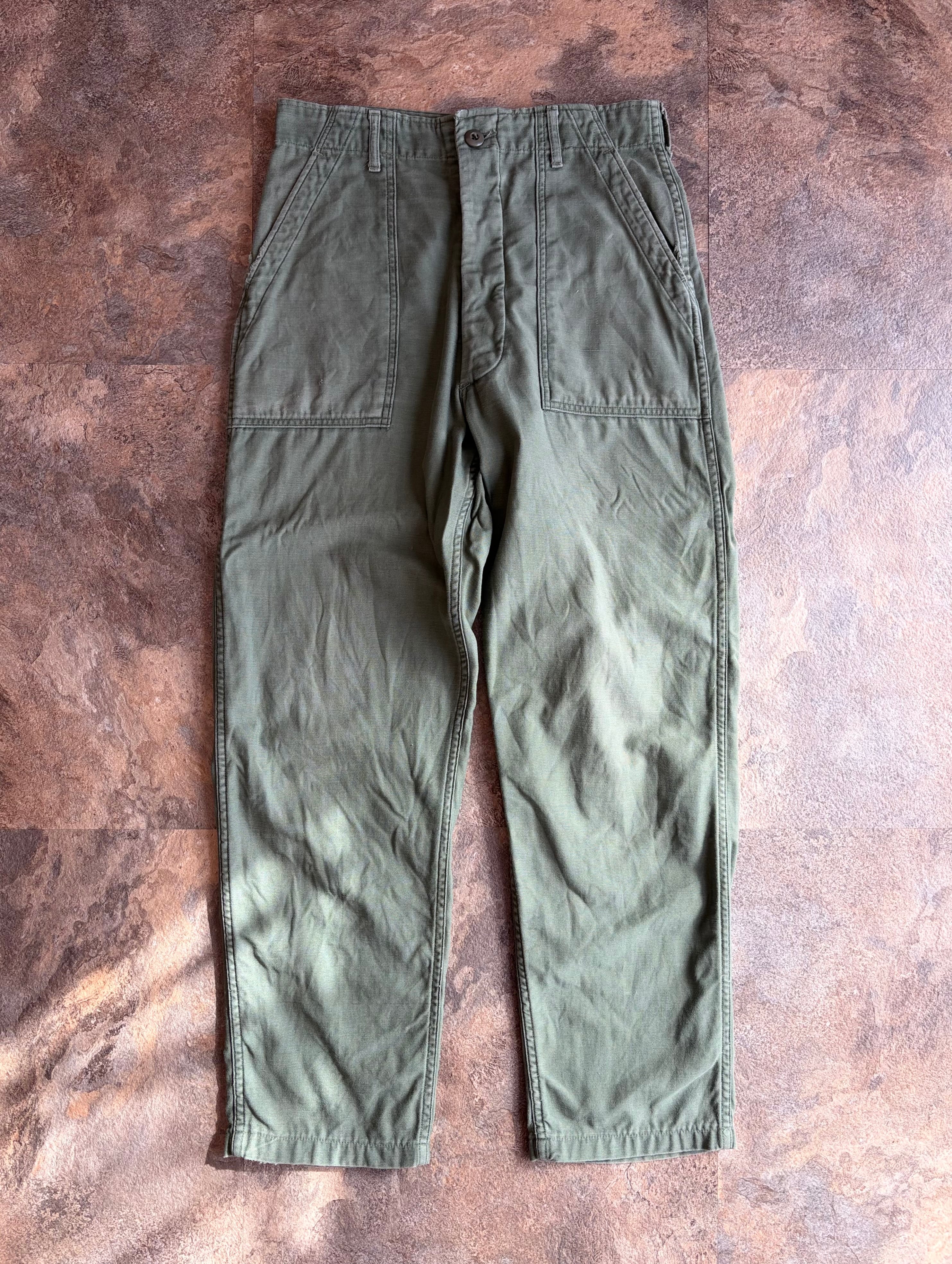 70s US ARMY ベイカーパンツ OG-107 W31L29 ミリタリー | enishi vintage