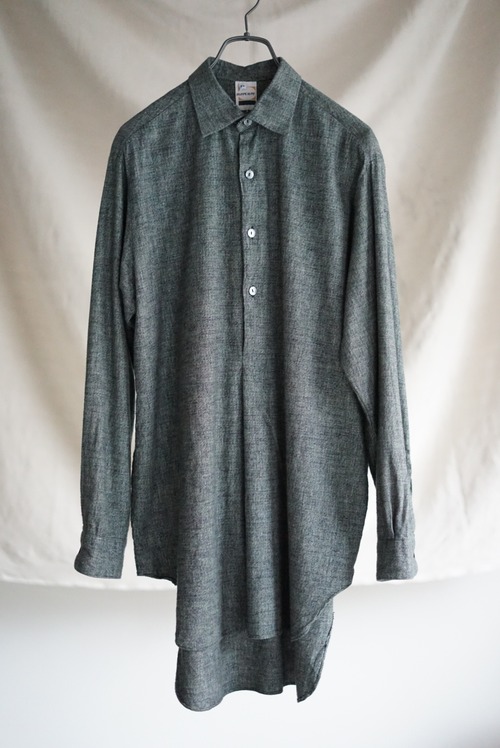 Flannel Pull Over Work Shirt (dead stock) - French Vintage