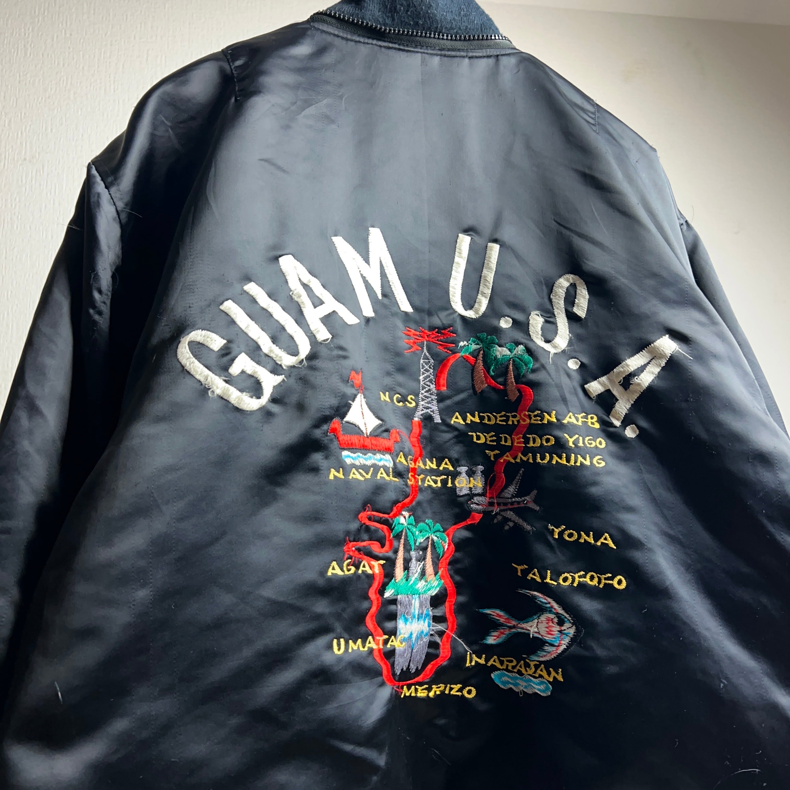 80's~ GUAM SOUVENIR JACKET MA-1 80年代 刺繍 スーベニア 