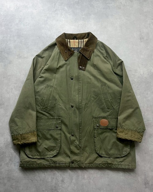 80s Burberry Waxed Cotton Jacket ENGLAND製