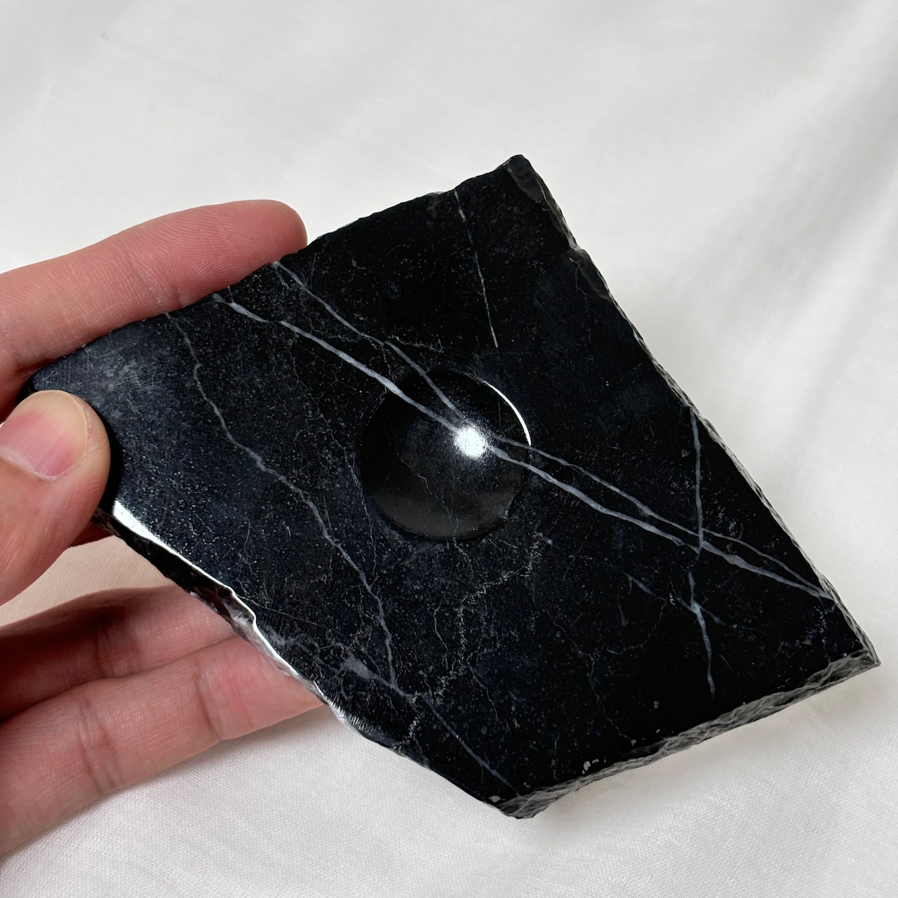 マーブル(大理石)*250711*天然石*スフィアホルダー*置き物*インテリアストーン