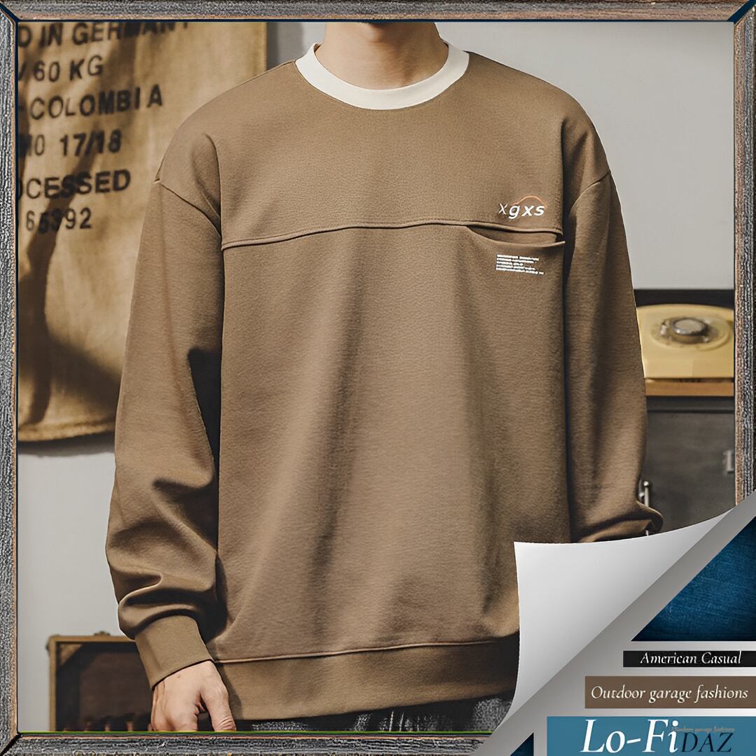 アメリカンレトロ シンプルスウェットトレーナー 30410