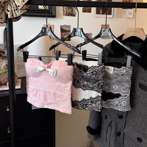 3色／カップ付きレースリボンベアトップ ・75258