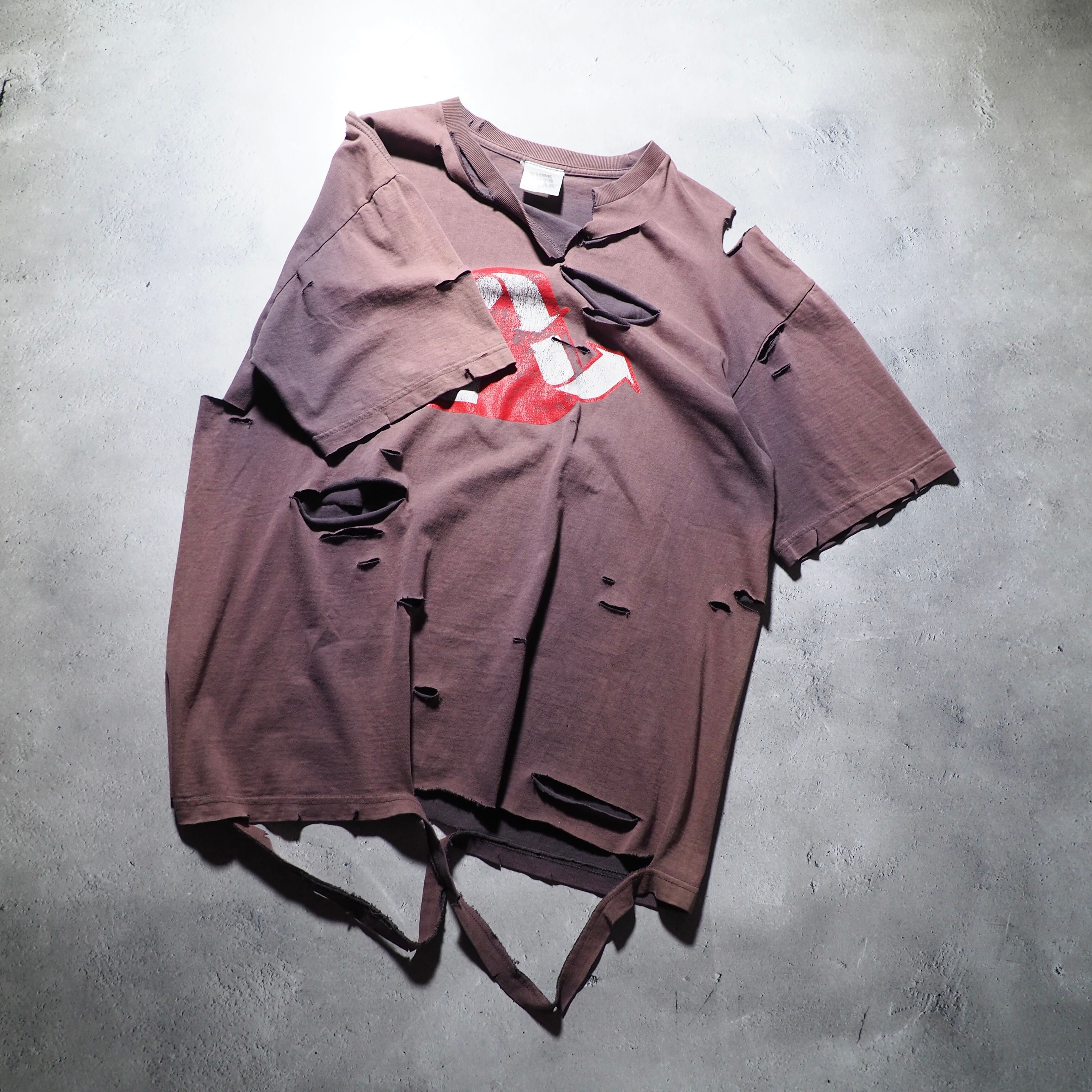 ” 循環 ” Boro Circulation fade printed Re:make SS Tee