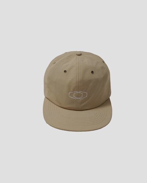 Dual Logo Nylon Cap BEIGE