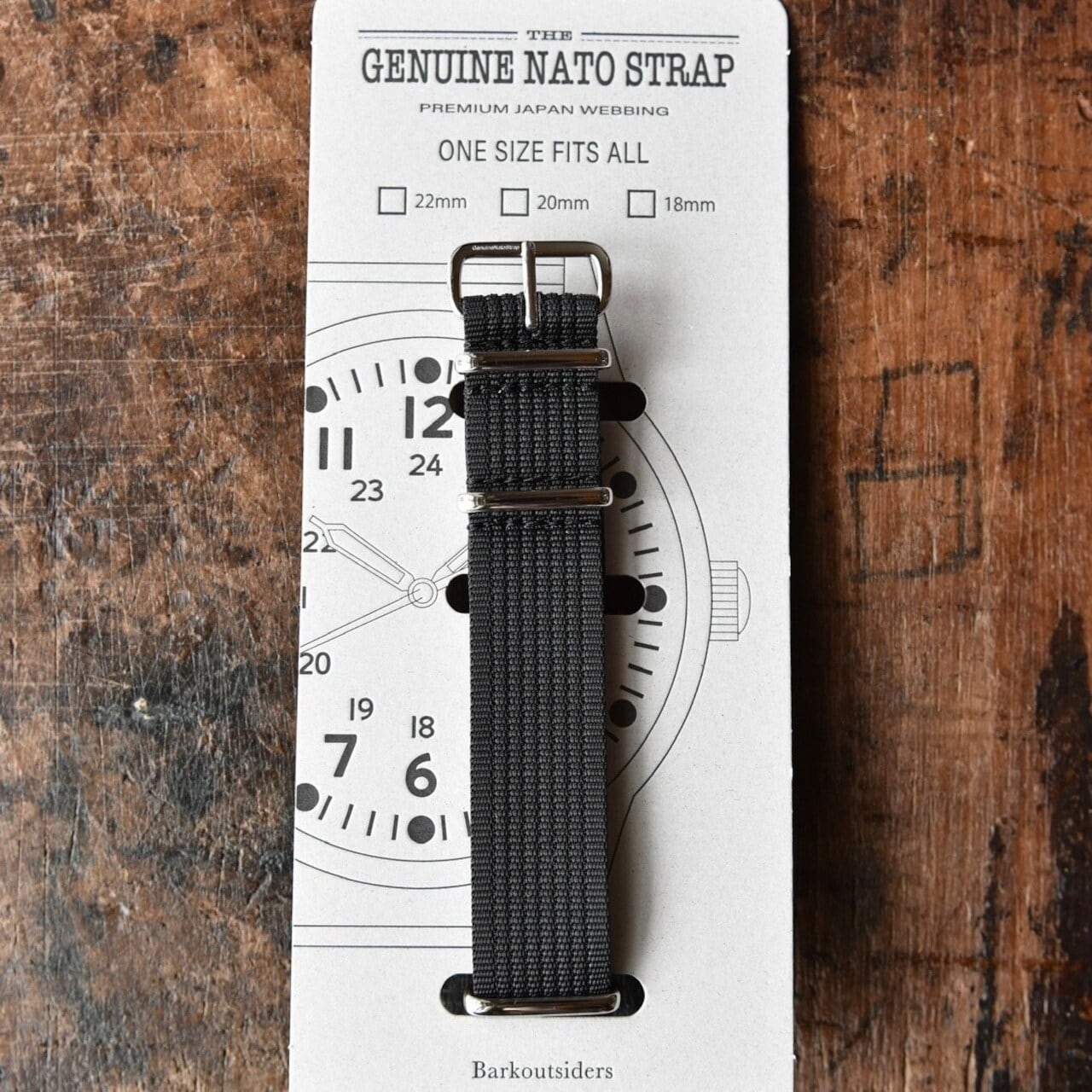 Bark Outsiders : Genuine NATO Strap® For Nylon / Coyote and Black