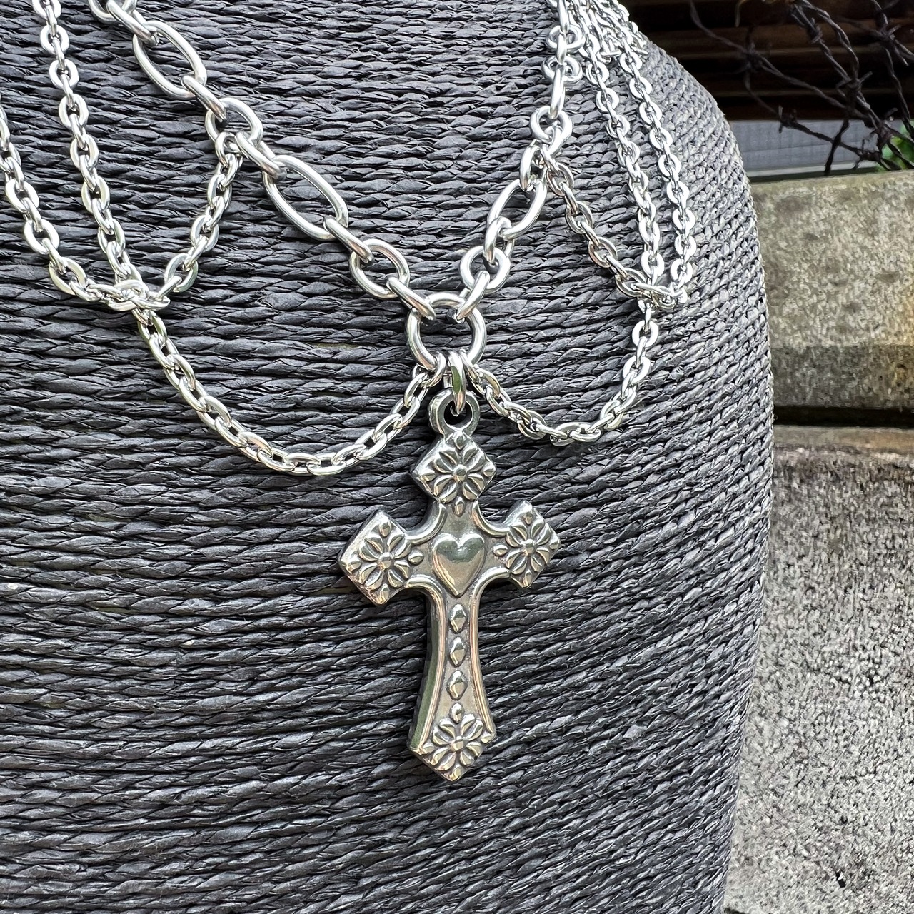 Cross Chandelier Necklace