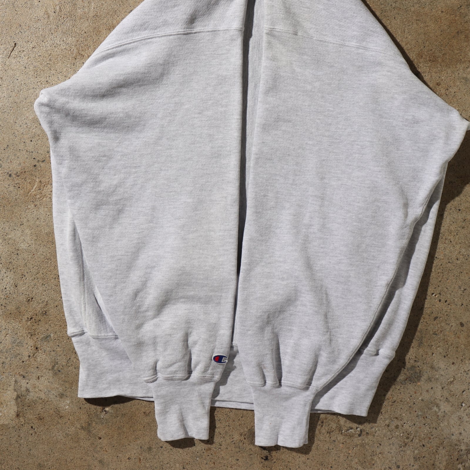 美品 90s 2XL 染み込み ハーフラバー リバースウィーブ グレー 美品 90s 2XL 染み込み ハーフラバー リバースウィーブ グレー