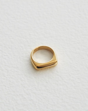 316L Triangle signet ring【GOLD】#r126