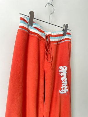 Orange fleece pants