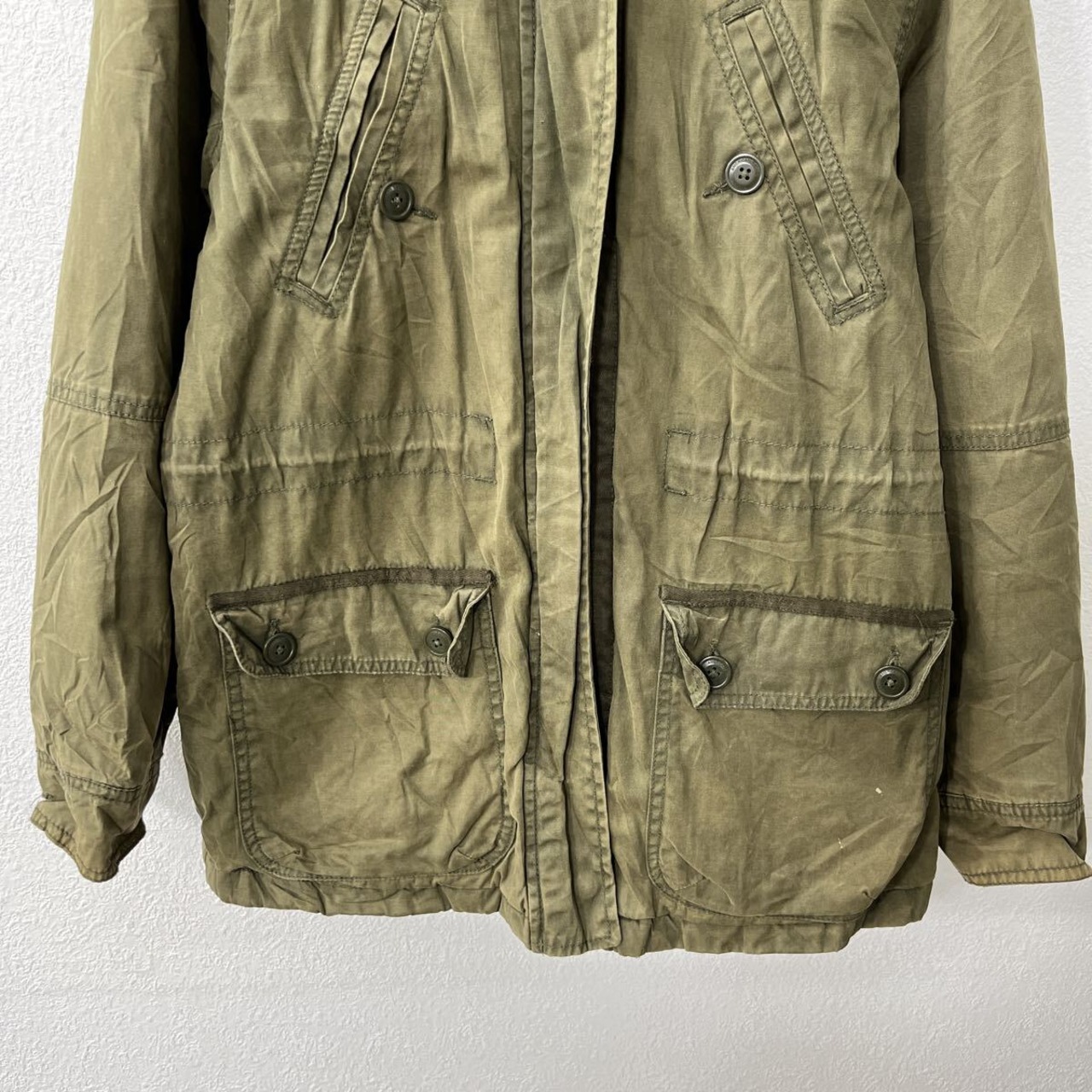 AMERICAN EAGLE ジャケット M カーキ アメリカンイーグル ジップアップ 