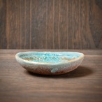 みずたまり豆皿 no.30 枝葉と魚