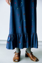 70's Marimekko mineral lights apron dress