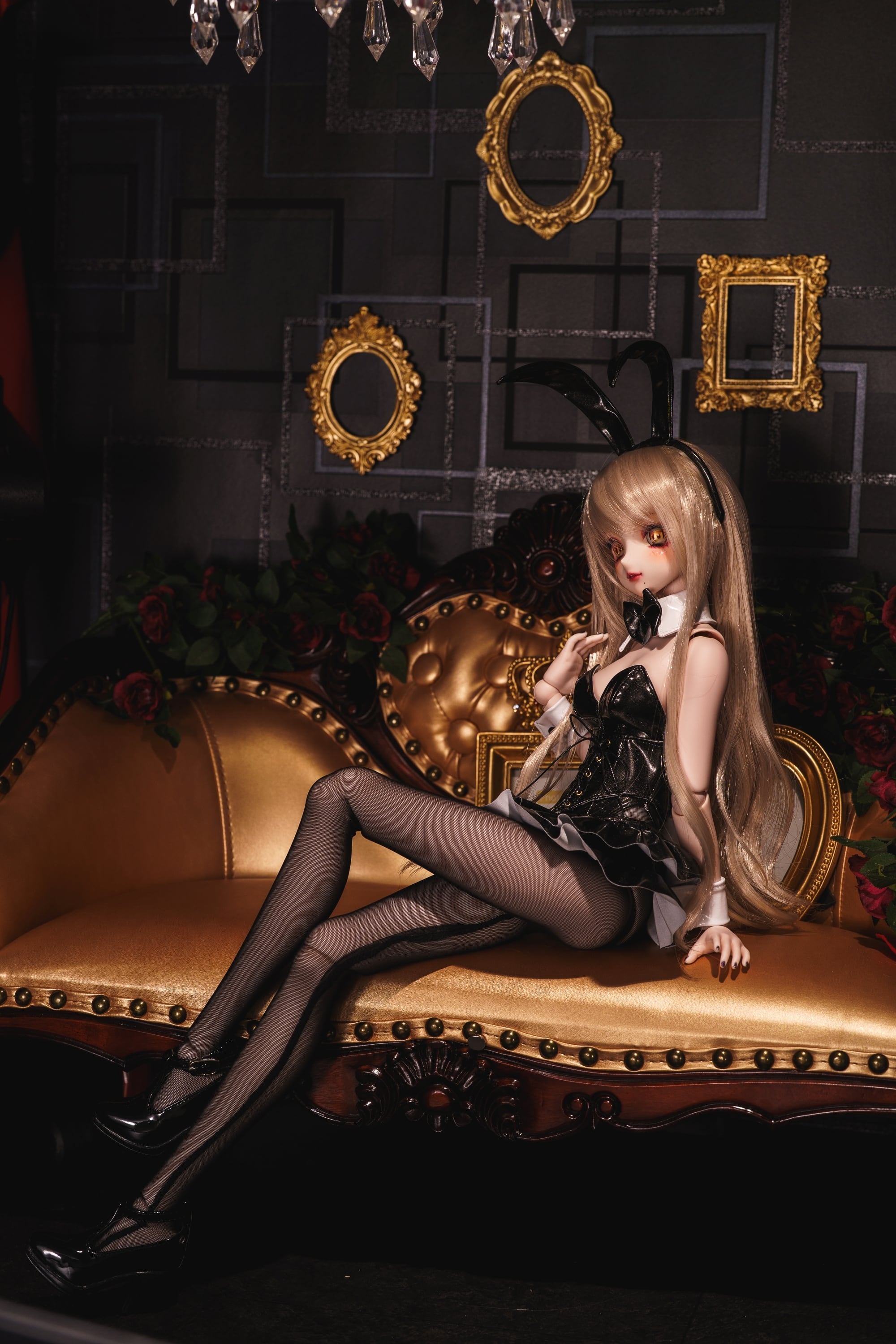 【MDD(S~M胸・M~L胸】グロスエナメルバニーセット