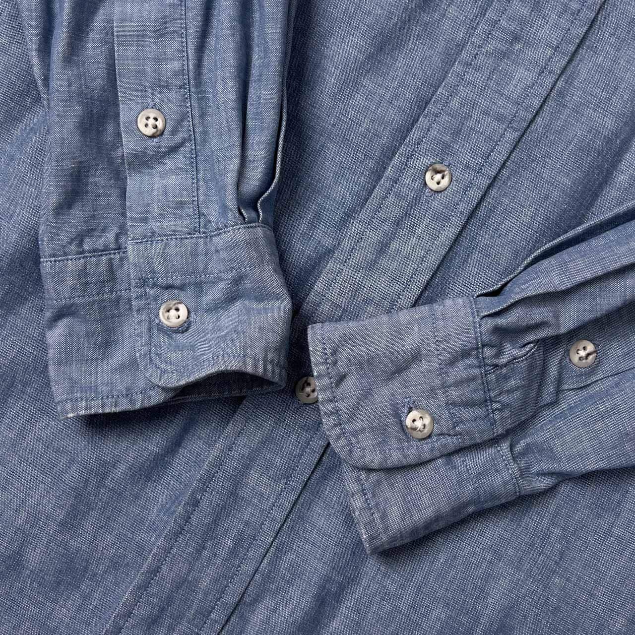 AVON HOUSE エーボンハウス BD ボタンダウン シャンブレー 長袖シャツ M/ブルー メンズ