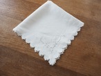 リネンナプキン イニシャルとハート型刺繍(穴・シミあり) 画像1