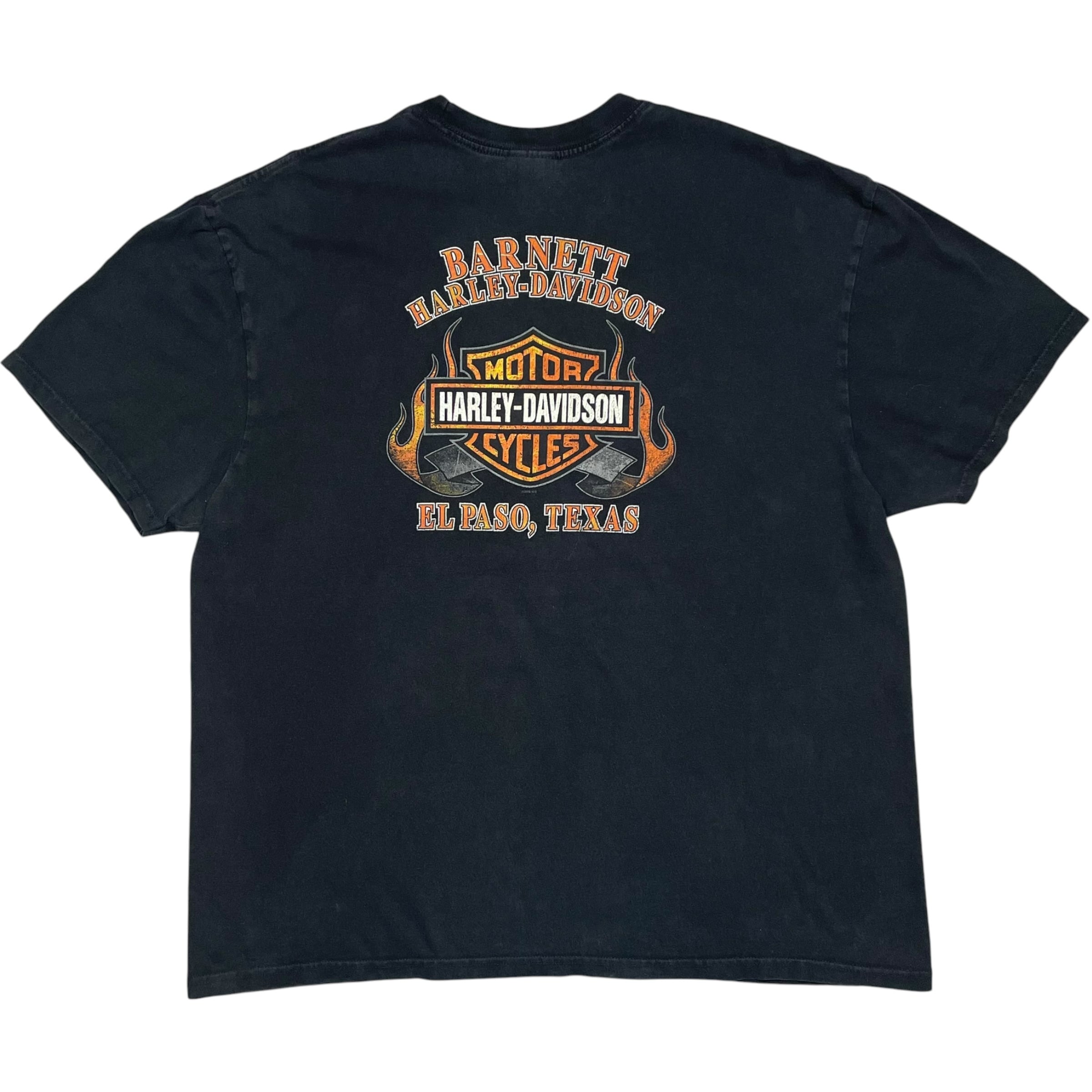 《XXL》Harley-Davidson ハーレーダビッドソン Tシャツ 両面プリント ブラック no.10565