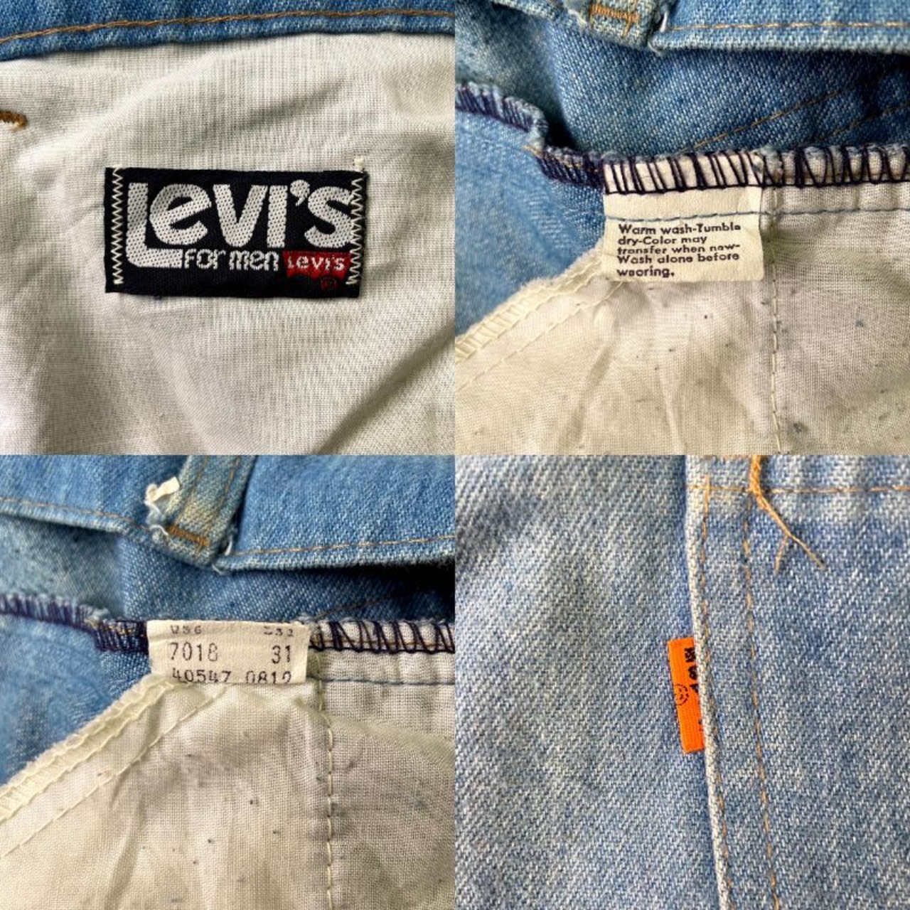 70年代 ビンテージ オレンジタブ スモールe Levi