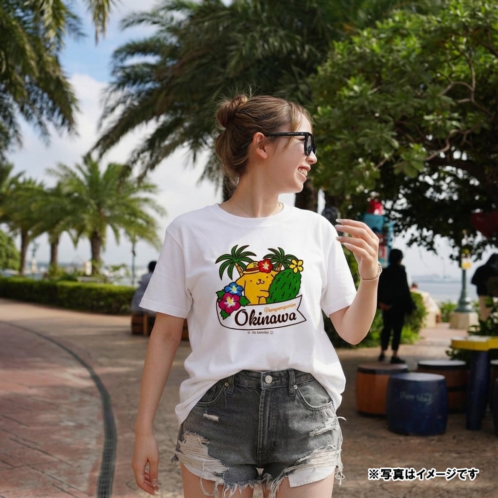 サンリオ 沖縄限定 日焼け ポムポムプリン Tシャツ [正規品] (※ご注文