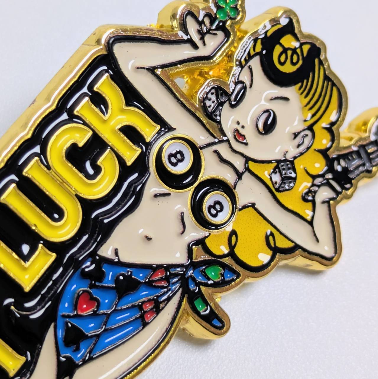★ピンズ PINS★ピンバッジ 【 LADY LUCK（ レディ・ラック ） 】 〚アメリカン雑貨 アメトイ〛