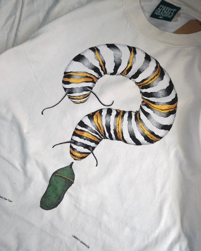 ［1992'］Liberty Graphics "オオカバマダラ" Design T-shirt XL