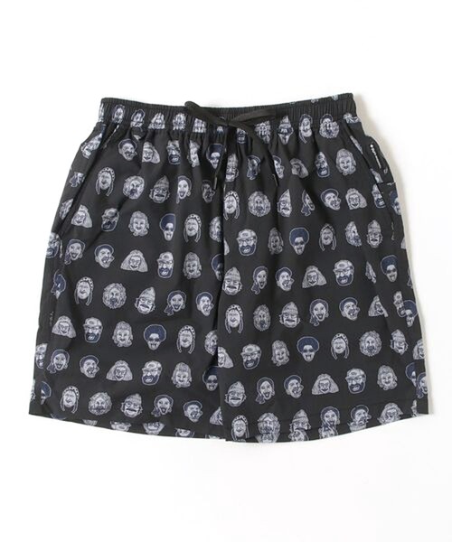 ショートパンツ メンズ 春夏 gym master ジムマスター ハッピーペイントショーツ G733736 総柄 軽量 イージーパンツ アウトドア