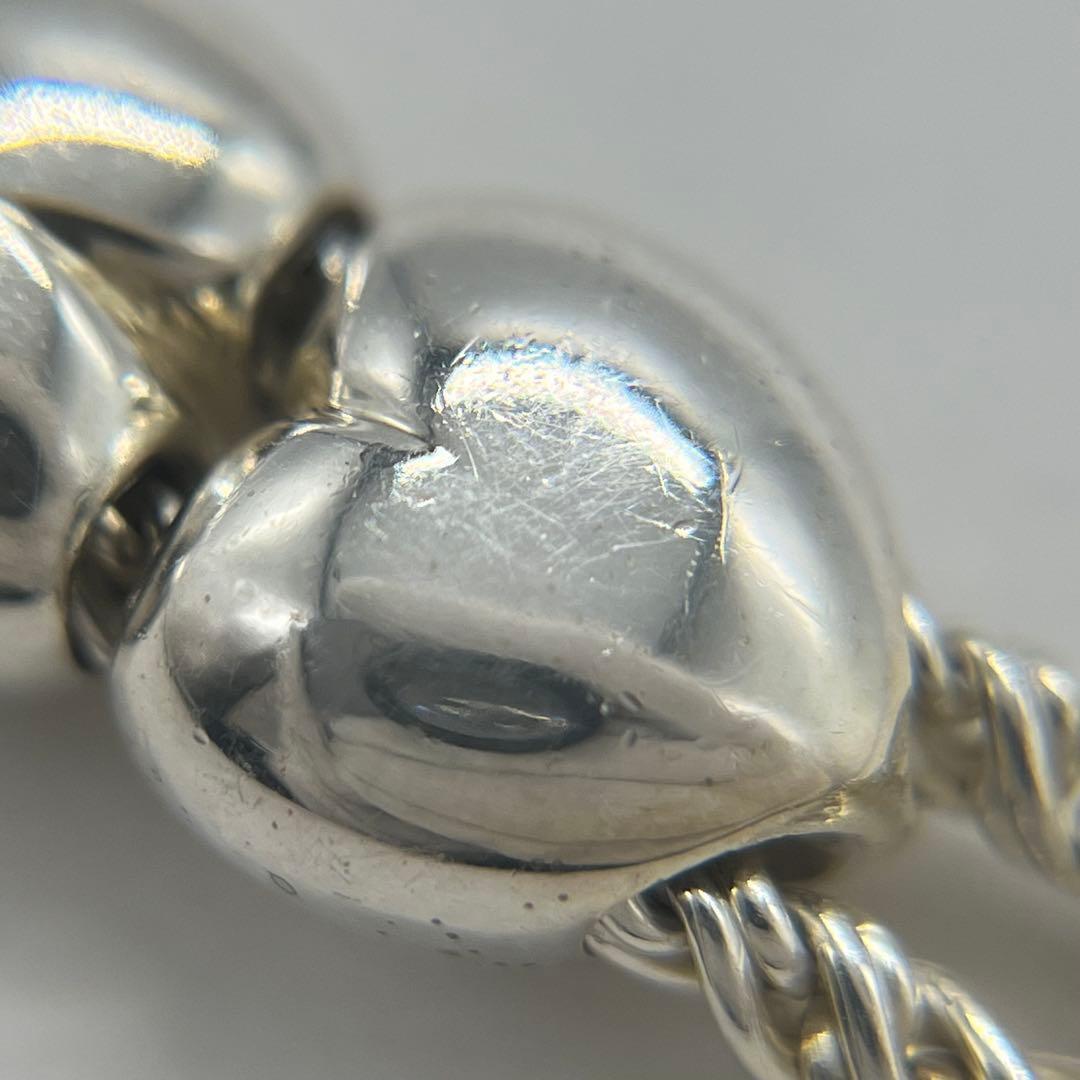 ティファニー TIFFANY&CO ダブルロープ ダブルハート ブレスレット