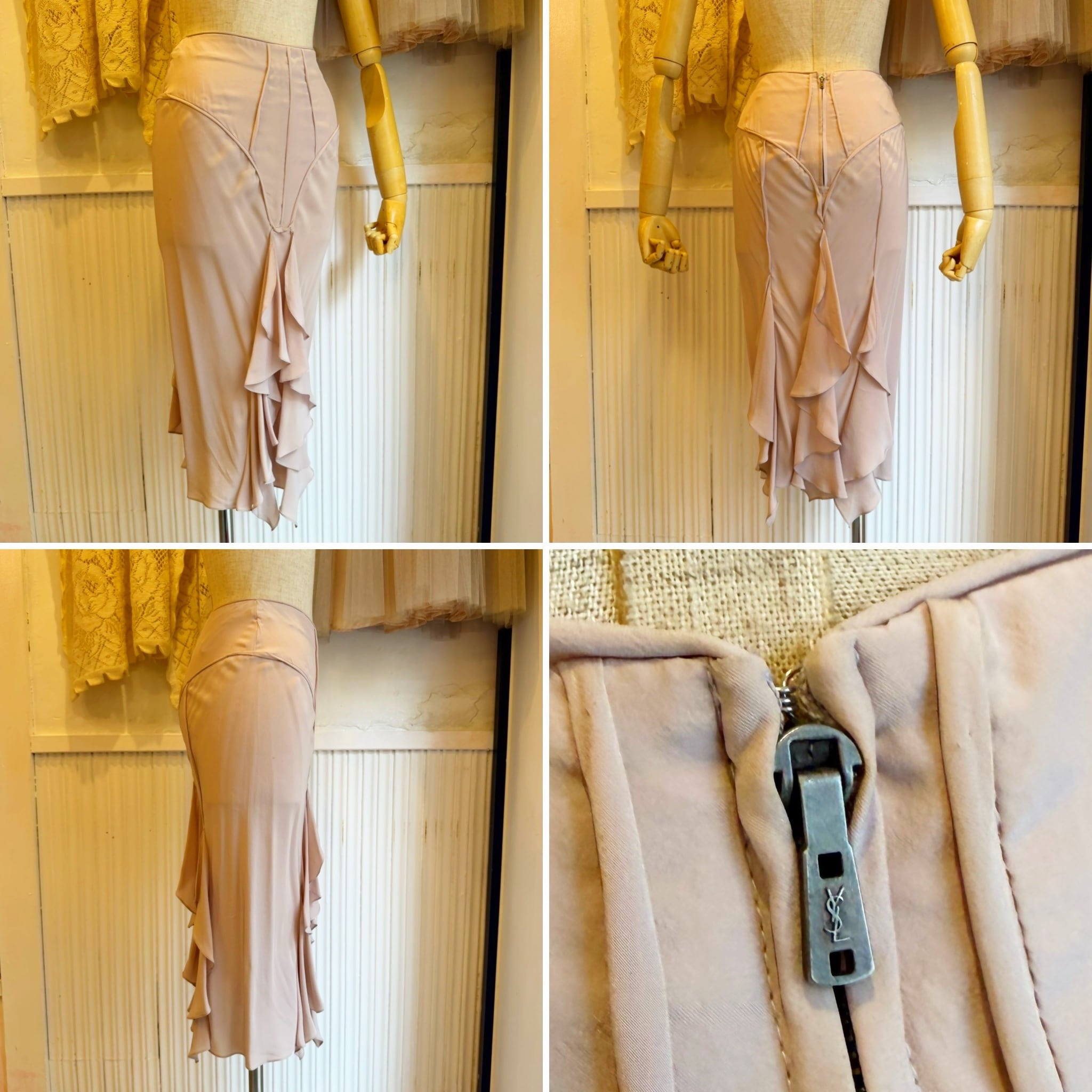 YvesSaintLaurent rive gauche silk skirt | TOKYO LAMPOON online shop