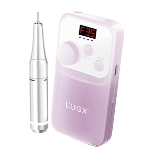 【在庫のみ】L'UGX ネイルマシン 35000RPM ネイルオフマシーン 電動ネイルマシン プロ ネイルドリル 低騒音 低振動 (パープル)
