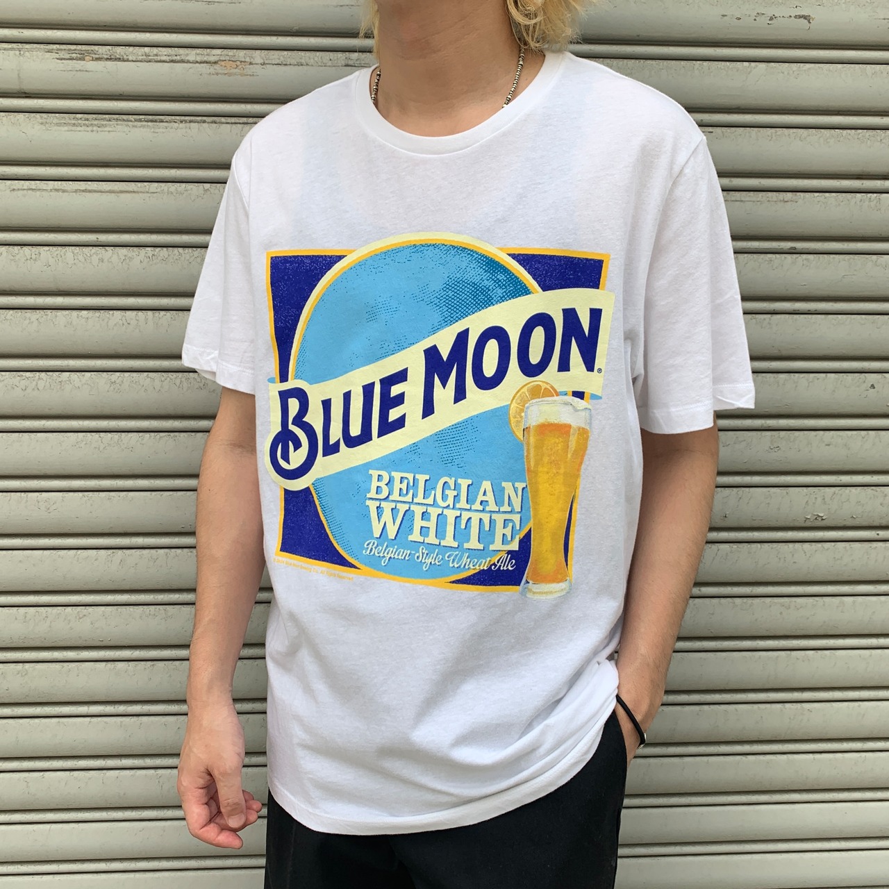 タグ付き未使用 OLDNAVY ブルームーン 企業ロゴTシャツ プリントT L