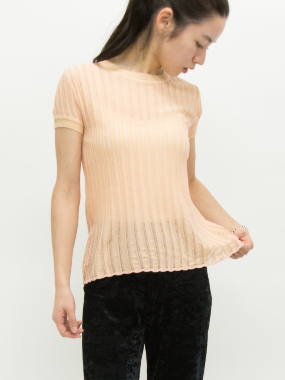 MISSONI】Made in Itary mesh combi knit（ミッソーニイタリア製