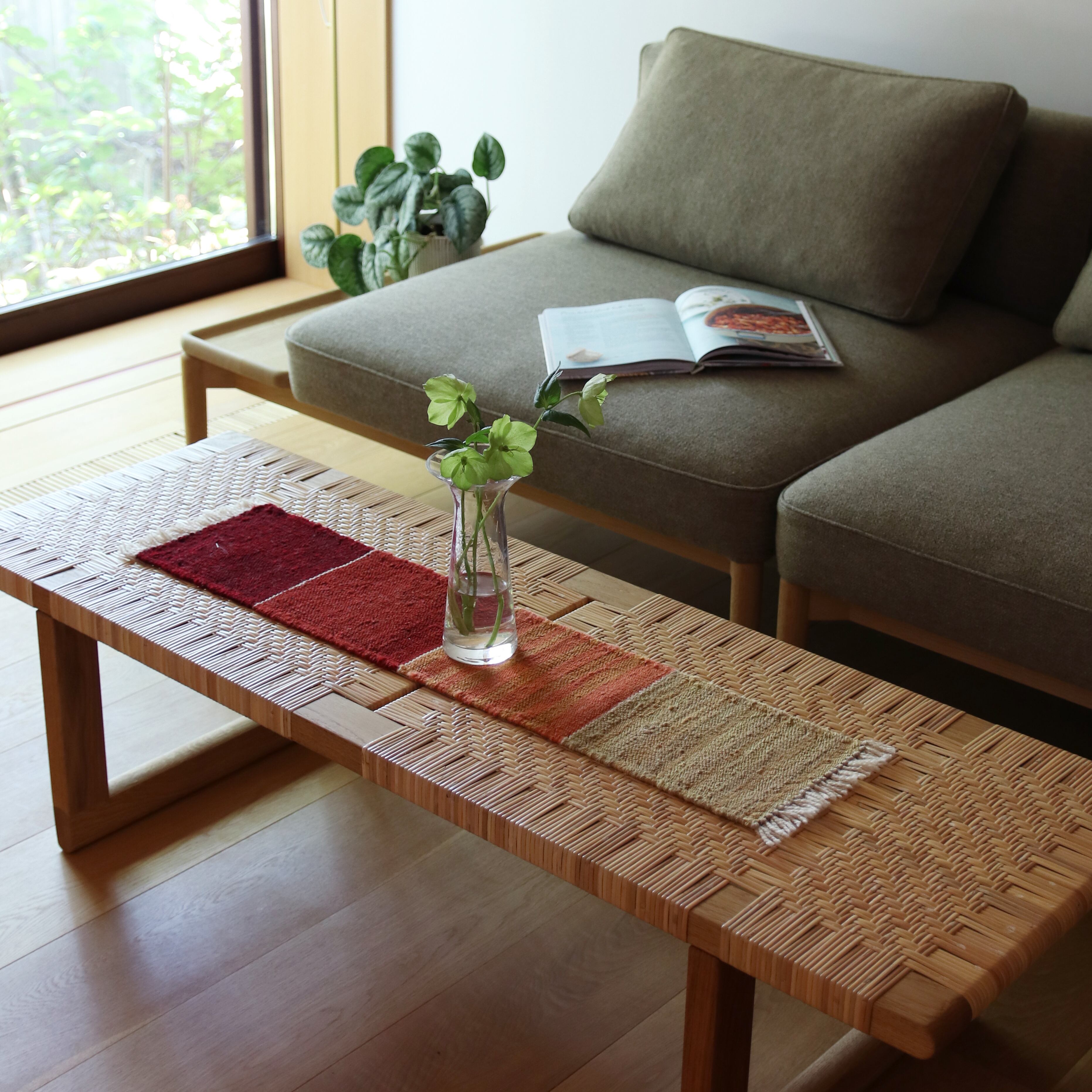 【ロゴバキリム】即納品/一点物/キリム/テーブルランナー/タペストリー/ウール100%/手織り/ No.22564