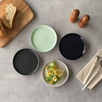 プレートS フラット皿 おしゃれ 14.5cm プレート Mino_works 日本製 小皿 取り皿 フルーツ皿 ケーキ皿 カフェ風 美濃焼