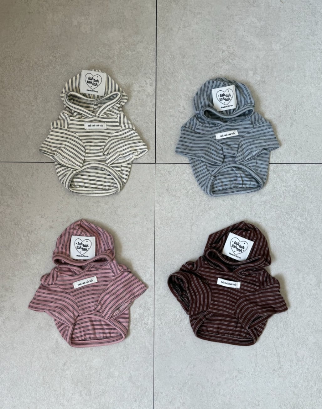 Sleeve/予約【tak!tak!tak!tak!】Haze Stripe Hoodie (4color)