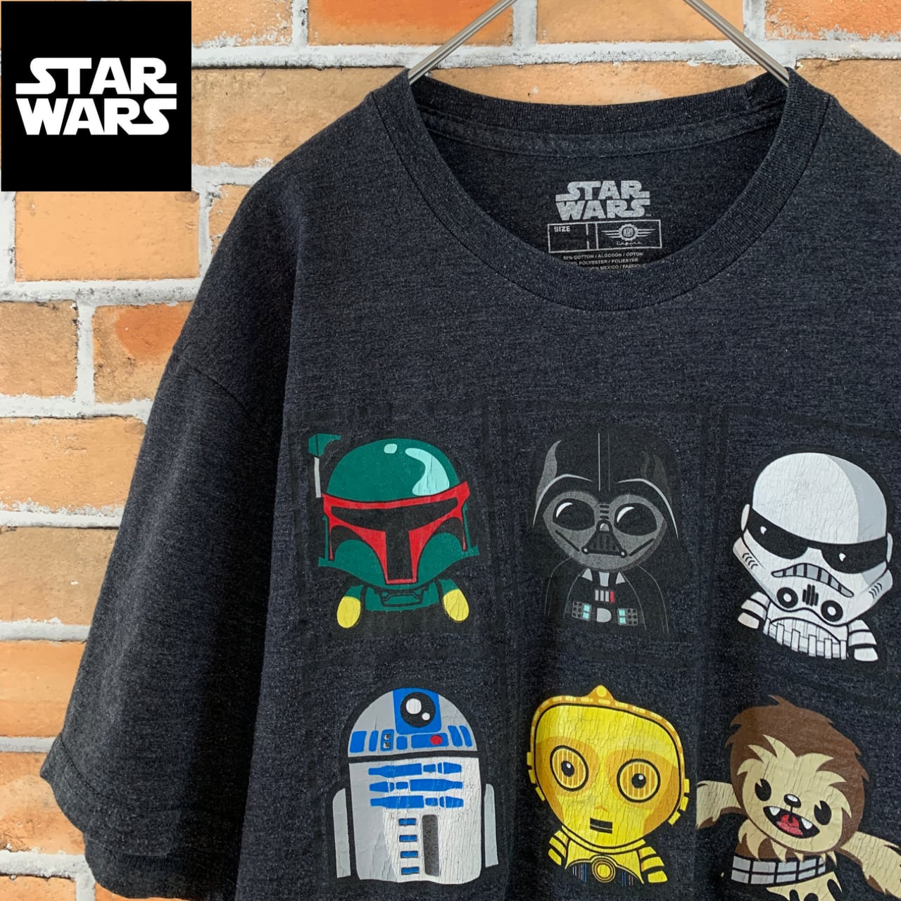 スターウォーズ 半袖Tシャツ R2D2 ビックプリント グリーン M