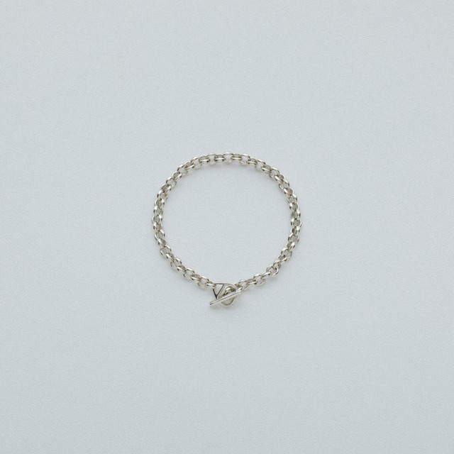 Round shape bracelet medium Silver