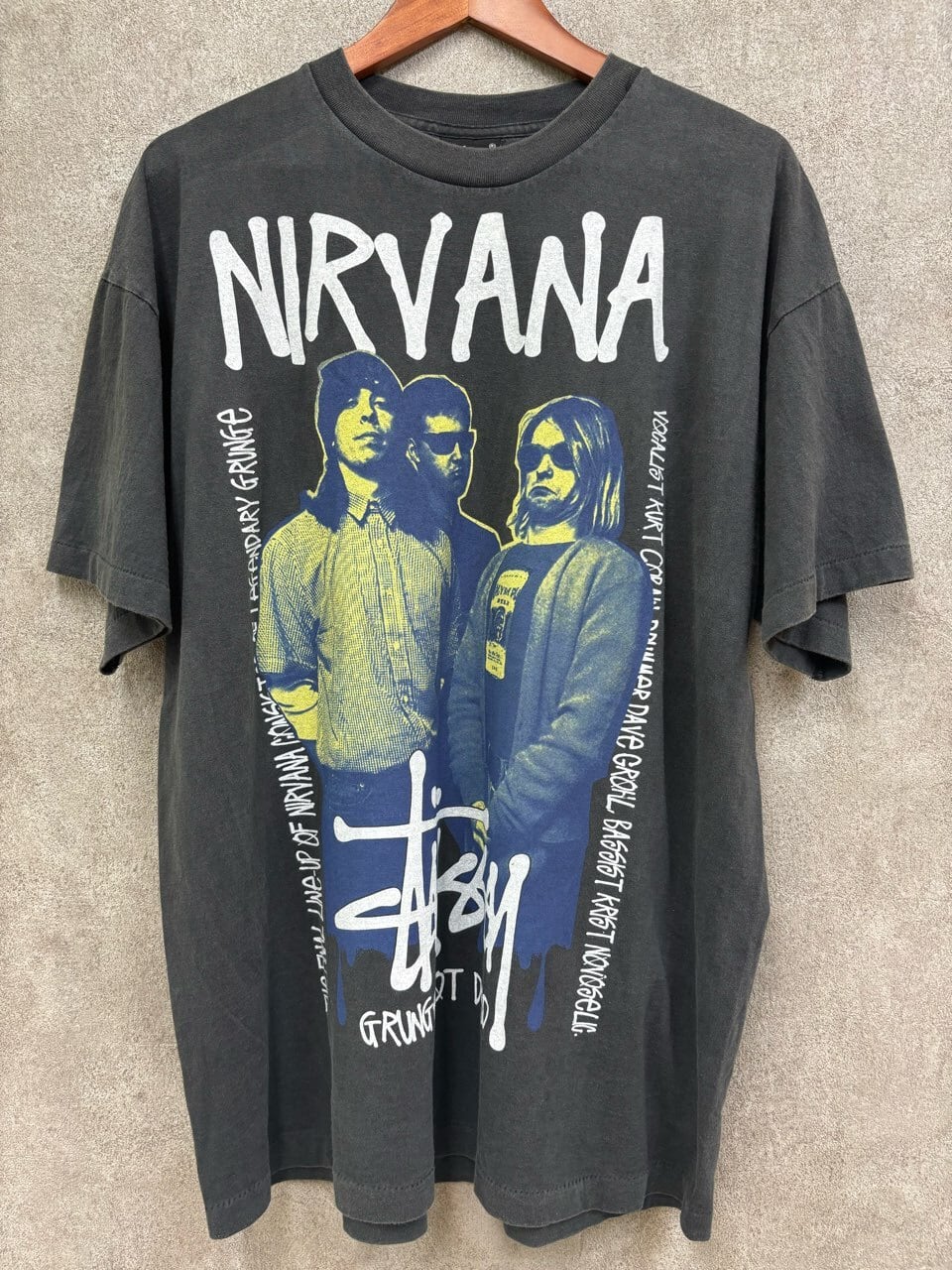 Nirvana stussy Tシャツ ニルヴァーナ ステューシー　L NIRVANA×STUSSY XL | SHUIZM VINTAGE