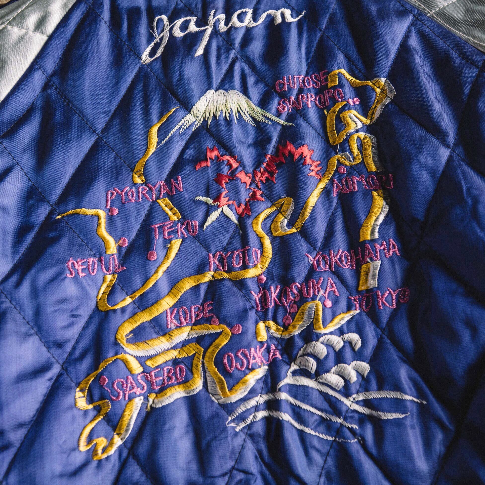 極美品1950's サテンスカジャン 鷹富士 Size S【TA030403】YAC 極美品1950's サテンスカジャン 鷹富士 Size S【TA030403】YAC