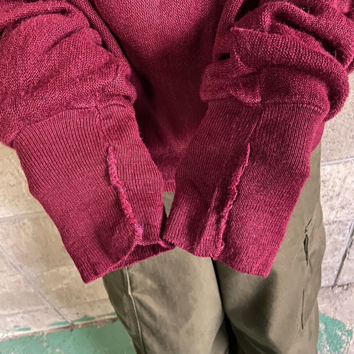 70年代〜80年代 アイゾッド ラコステ アクリルニットセーター メンズL