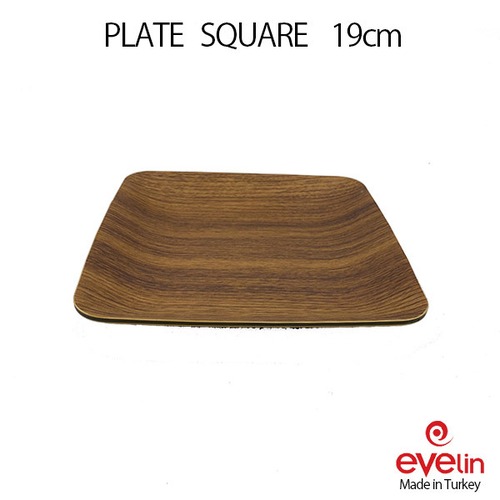 evelin PLATE SQUARE 19cm エヴリン プレート スクエア KITCHEN WARE 食器 アウトドア made in Turkey