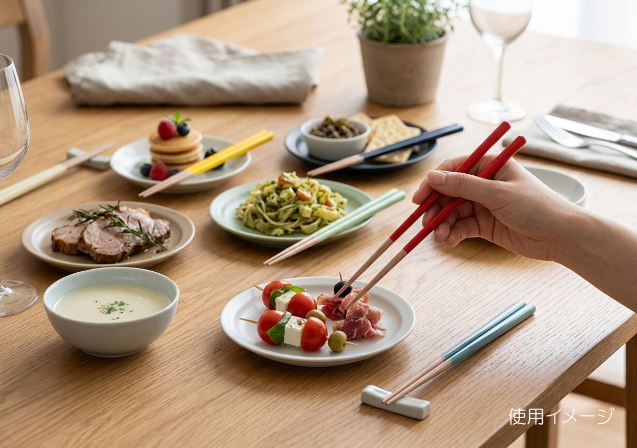 【マツ勘】HASAMI SEASON01　箸　22.5cm（⾷洗器対応）